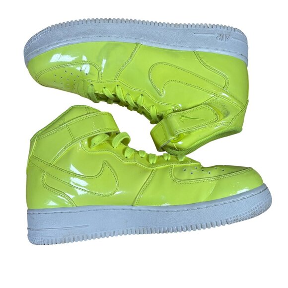 Nike Air Force 1 Midtop UV 'Volt' Sneakers Men's Size 8 in Green - - Picture 7 of 9